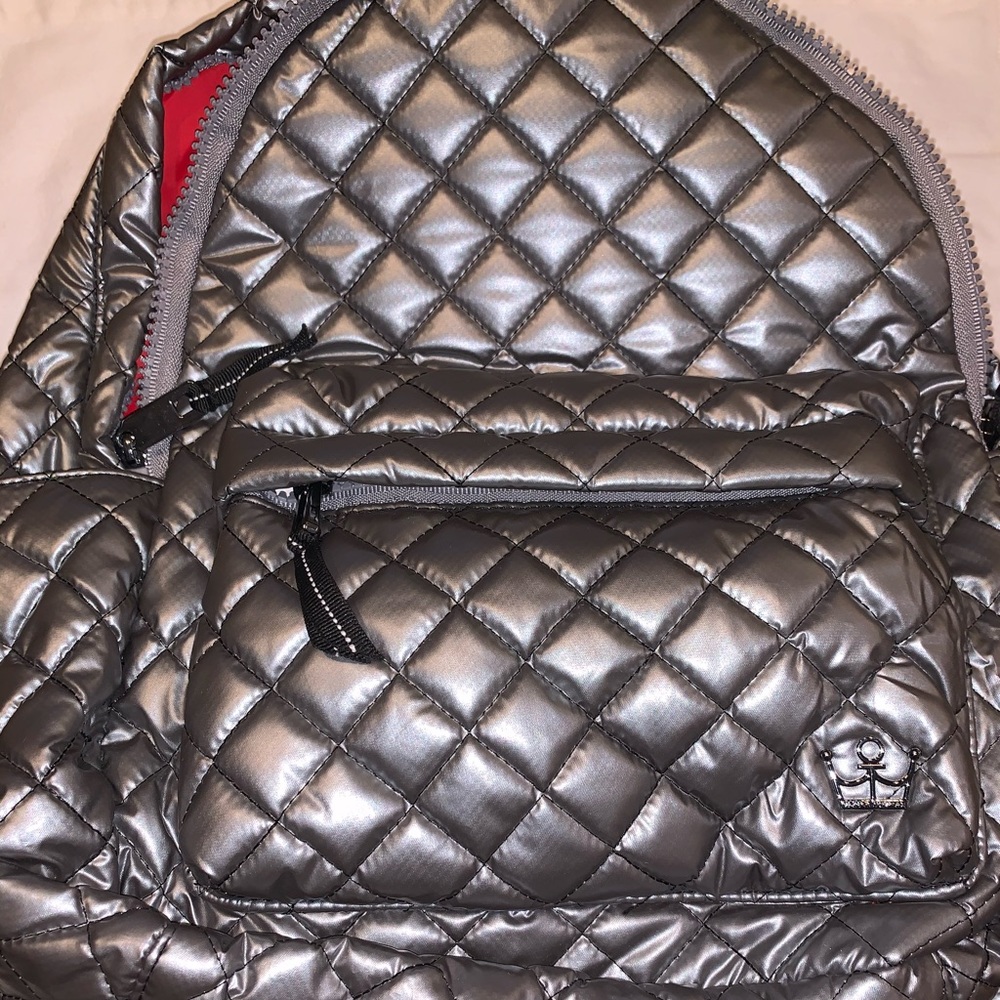 Small Silver Backpack-Oliver Thomas